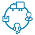 Integrated Supply Chain system icon Integrated Supply Chain system icon